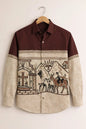 Spretix Vintage Tribal Art Printed Full Sleeve Casual Shirt for Men