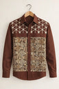Spretix Men's Premium Batik Patchwork Casual Full Sleeve Shirt
