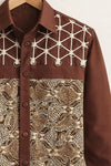 Spretix Men's Premium Batik Patchwork Casual Full Sleeve Shirt
