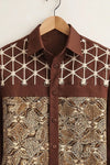 Spretix Men's Premium Batik Patchwork Casual Full Sleeve Shirt